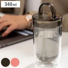 ウォーターボトル クリアボトル デイリーボトル 340ml （ 直飲み 耐熱 マイボトル クリア ボトル 軽量 持ち手付き 目盛り付き 目盛り 軽い コンパクトボトル コンパクト 常温 シンプル 持ち運び 透明 ） )のサムネイル