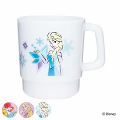 マグカップ 350ml ディズニープリンセス プラスチック （ 電子レンジ対応 マグ カップ コップ キャラクター ディズニー 軽い 割れにくい キッズ ジュース お茶 普段使い かわいい キャラ 持ち運び ） )