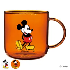 マグカップ 440ml ミッキーマウス 耐熱ガラス （ 耐熱マグ カップ コップ キャラクター ディズニー ホット アイス コーヒー 紅茶 普段使い かわいい キャラ ミッキー ） )