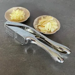 ニンニク生姜プレス＆スライサー Felio アルミ製 （ フェリオ にんにく絞り ニンニクスライサー 絞り器 つぶし器 ガーリックスライサー しぼり器 潰し器 ガーリック ニンニク用 にんにく用 生姜 ショウガ みじん切り器 ）)のサムネイル