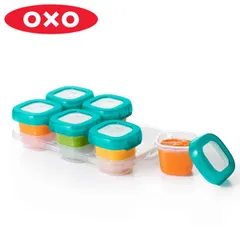 OXO Tot 保存容器 フリーザー ストレージ コンテナ 離乳食 トレー付き ベビー （ 60ml 冷凍 食洗機対応 電子レンジ対応 小分け 作り置き 保存 容器 小分け容器 作り置き容器 トレー フタ付き 持ち運び コンパクト ベビー用品 ）)のサムネイル