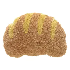 クッション フランスパン 約40×28cm （ パンクッション ぬいぐるみ パン雑貨 パン好き かわいい オットマン 足置き 枕 まくら 腰枕 肘置き アームレスト ）)のサムネイル