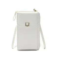 【特価商品】小銭 PUレザー 財布 縦型 大容量 斜め掛け スマホバッグ 携帯ポーチ ポシェット スマホショルダー 可愛い レディース おしゃれ ショルダー シンプル スマホポーチ