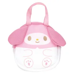 トートバッグ キッズ ダイカットバッグ メッシュ生地 洗濯OK マイメロディ （ バッグ 子供 子ども マイメロ まるごと洗える 洗濯機 かばん 手提げ メッシュ かわいい 小物入れ ミニバッグ 手持ち キャラクター ダイカット 可愛い ）)