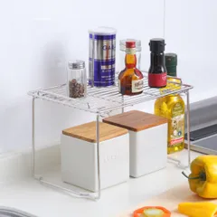 キッチンラック ＆kit たためる キッチン 収納棚 Mサイズ （ 調味料ラック スパイスラック キッチンスタンド 卓上ラック ステンレス 折りたたみ 卓上スタンド 収納スタンド シンク横 コンロ横 シンク下 調味料収納 洗面所下 ）)のサムネイル