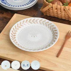 プレート 24cm sumica L アニマル （ 皿 お皿 陶磁器 美濃焼 動物 日本製 電子レンジ対応 食洗機対応 大皿 盛皿 おしゃれ かわいい 北欧 北欧風 大皿料理 ワンプレート パスタ カレー ） )のサムネイル