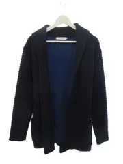 ノンネイティブ nonnative ロガー ニット ガウン LOGGER KNIT GOWN ショールカラー ネイビー 1のサムネイル