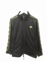アディダス adidas ジャージ トラック ジャケット M 黒 ブラック トップス