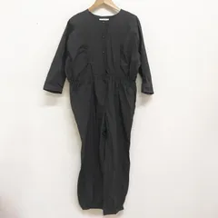 folkmade フォークメイド キッズ 日本製 ジャンプスーツ オールインワン ウエストゴム コットン100% LL/140-155cm相当 黒
