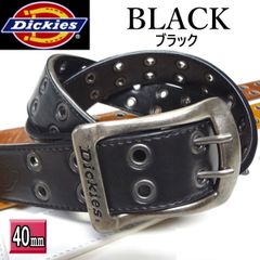 126BK ディッキーズ ベルト ダブルピン Dickies 黒 ブラック