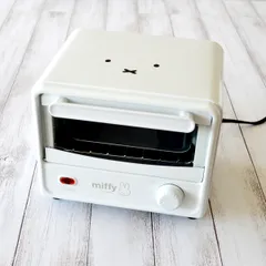 ミニオーブントースター 1枚 ミッフィー コンパクト （ トースター トースト 1人 1枚焼き リベイク 単身 小さい タイマー ダイヤル 30分 焼く 朝食 朝食作り グラタン ピザ パン キッチン家電 調理家電 省スペース 可愛い ）)のサムネイル