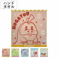 タオル ポケモン ハンドタオル 34×35cm （ ポケットミンスター 手拭きタオル 綿100 ホゲータ ニャオハ クワッス ソウブレイズ×グレンアルマ リザードン POKEMON キャラクター タオルハンカチ 34×35 アップリケ 刺繍 たおる ） )