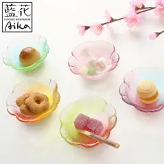小鉢 桜のいろどり （ ガラス 日本製 8.5cm 食器 器 鉢 おしゃれ かわいい スイーツ お菓子 デザート フルーツ きれい 空 ガラス製 ） )