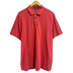 POLO RALPH LAUREN ポロ ラルフローレン CLASSIC FIT ポロシャツ 半袖 ワンポイントロゴ 刺繍 赤 レッド XLサイズ No.M662