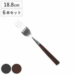 フォーク BAKELITE DINNER FORK 同色6本セット （ DULTON ステンレス ディナーフォーク 18.8cm メイン料理 メインディッシュ 食事 ディナー 肉料理 パスタ ビンテージ風 おしゃれ ） )のサムネイル