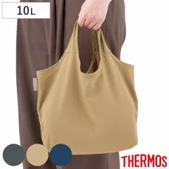サーモス エコバッグ たたまず丸めるエコバッグ 10L （ THERMOS マイバッグ サブバッグ ミニ ランチバッグ エコバック 洗える お買い物袋 手提げ マチ付き 軽量 コンパクト レジ袋 コンビニ 買い物袋 レジバッグ 丸める 簡単 ） )のサムネイル
