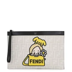 フェンディ クラッチバッグ タロアウトコラボ ズッカ柄 PVC/レザー 7N0134FENDI 白 黒のサムネイル