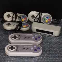 【D35692】SFC コントローラー3個 ＆ アクレイム デュアルターボ ワイヤレス まとめ売り※ジャンク※