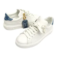 ルイヴィトン タイムアウト ライン スニーカー モノグラム 1AHCSH レディース ホワイト LOUIS VUITTON【中古】 【アパレル・小物】