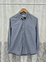 M) ラコステ コットン シャツ ブルー