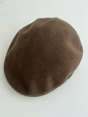 カンゴール ウール 100 イヤーフラップ ハンチングキャップ ブラウン