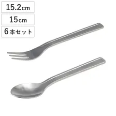 ダルトン フォーク スプーン DENT CUTLERY DESSERT FORK SPOON 同種6本セット （ DULTON ステンレス 食洗機対応 おしゃれ カトラリー フルーツ ケーキ デザート アイス オールステンレス ） )のサムネイル