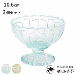 昭和レトロ氷コップ プレスガラス デザートカップ6客セット - メルカリ