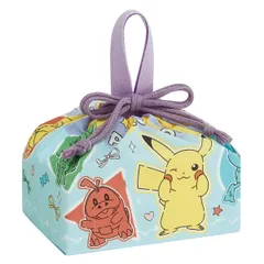 お弁当袋 ランチ巾着 ポケモンポッピング （ ポケットモンスター 弁当袋 給食袋 巾着袋 ランチバッグ 子供 お弁当箱 日本製 弁当箱 弁当 給食 袋 弁当巾着 マチ 小物入れ 幼稚園 保育園 キッズ ）)