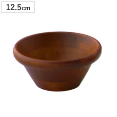 ボウル サラダボウル 12.5cm ブラウン （ 木製 器 うつわ 鉢 サラダ 木製食器 サラダボール シリアルボウル おしゃれ かわいい 北欧 北欧風 シリアル ヨーグルト アイス デザート フルーツ ）)