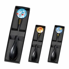 スプーン スプーンレスト 2点セット （ 日本製 カトラリー セット 和 マルチスプーン プラスチック カトラリーレスト おしゃれ 和柄 鯉 秋 うさぎ ウサギ 国産 スリム ボックス入り 贈り物 父の日 母の日 敬老の日 箱入り ） )