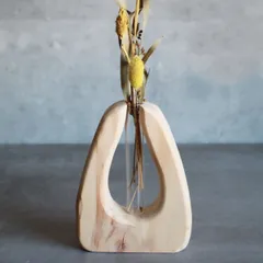 花瓶 welms ウッドベース C 一輪挿し （ 花ビン 花びん 花器 ベース フラワーベース フラワー 花 飾る 花入れ 木製 モミの木 ガラス ガラス製 おしゃれ ）)