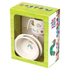 ベビー食器セット はらぺこあおむし ベビー 食器 セット ハンドル付きコップ 茶わん 小鉢 小皿 ランチ皿 割れにくい （ 電子レンジ対応 食洗機対応 ベビー食器 食器セット 出産祝い ギフト 赤ちゃん 子供 プレゼント かわいい ）)