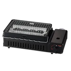 炉ばた焼器 カセットコンロ付き 炙りや Iwatani ( カセットガスコンロ 炉端焼き 家庭用 焼き鳥器 ロースター 炉端 イワタニ コンロ 卓上 焼肉プレート 網焼き 串焼き 1人用 2人用 卓上ガスコンロ 水 輻射熱 ヒートパネル搭載 ))のサムネイル