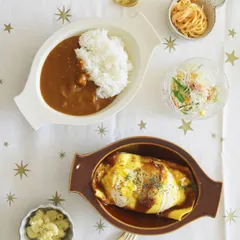 ルラーレ オーバル皿 クリーム （ 食洗機対応 電子レンジ対応 中皿 皿 カレー皿 パスタ皿 持ち手付き 楕円 カレー オムライス パスタ 無地 シンプル おしゃれ ） )
