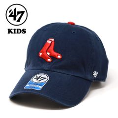 47 キャップ キッズ レッドソックス ネイビー Red Sox Kids '47 CLEAN UP 47brand MLB公式 春夏 秋冬 【MB】