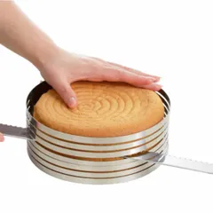 ケーキスライサー 丸型 15cm 18cm ステンレス タイガークラウン （ ケーキ 分割 スポンジ カット スライサー 製菓道具 均等 切れる ケーキナイフ お菓子作り 製菓グッズ キッチンツール ）)のサムネイル