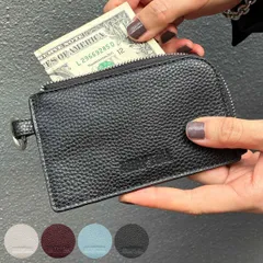 ケース フラグメントケース コイン入れ カラビナ付き （ コインケース ミニ財布 パスケース レザー調 薄い キャッシュレス カード収納 ファスナー お財布 小銭入れ カード 定期券 レディース メンズ 通勤 通学 持ち運び ） )