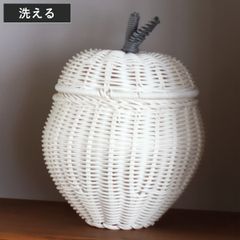 フルーティー ラタンバスケット GREEN APPLE unico - メルカリ