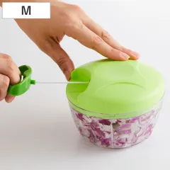フードチョッパー M みじん切り器 みじん切りチョッパー （ 手動チョッパー フードカッター みじん切り ハンディチョッパー 小さい 野菜カッター ベジタブルチョッパー 手動 引っ張る キッチン用品 下ごしらえ ミニ コンパクト ）)のサムネイル