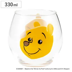 グラス 330ml 丸グラス ファニーフェース くまのプーさん （ ガラス 日本製 コップ タンブラー キャラクター ディズニー かわいい プーさん フェイス ）)