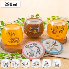 グラス 290ml ゆらゆらグラス ディズニー （ 日本製 ガラス コップ タンブラー キャラクター かわいい ミニー ミッキー ドナルド くまのプーさん チップとデール ） )