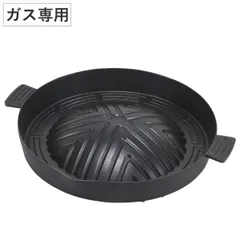 ジンギスカン鍋 28cm 深型 フッ素加工 アルミ鋳物製 （ ジンギスカン アルミ鍋 焼肉 フライパン カセットコンロ専用 焼肉プレート 焼き肉 キャンプ アウトドア BBQ ふっ素加工 ）)のサムネイル