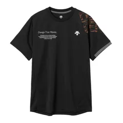 デサント DESCENTE 半袖バレーボールシャツ バレーボール 半袖Tシャツ (DV5FHT02U)、(BK01)チャコール