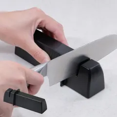 シャープナー 包丁研ぎ ファインケア ダイヤモンドシャープナー ST （ 研ぎ器 砥石 包丁 研ぎ ダイヤモンド キッチン用品 包丁用 セラミック包丁 ステンレス包丁 両刃 水 ほうちょう研ぎ 中砥石 台所用品 ）)のサムネイル