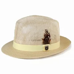 Stacy adams (ステイシーアダムス) メンズ ハット レディース 涼しい シースルー 紳士 キナリ 【TB】