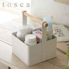 【廃盤品✨送料無料】山崎実業 かご tosca 3個セット 収納 バスケット 廃盤品✨送料無料】山崎実業 かご tosca 2個セット 収納 バスケット②