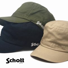 Schott LINEN MIX STRIPE CAP 麻素材 日本製 - メルカリ