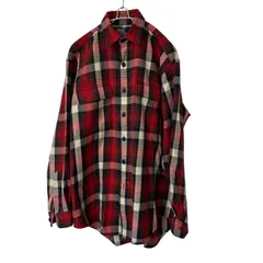 Polo by Ralph Lauren ポロバイラルフローレン チェック柄フランネルシャツ レッド サイズM【Z1800】