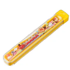 箸＆箸箱セット スライド式 アンパンマン 子供用 キャラクター （ あんぱんまん 子供用お箸 箸＆ケース ）)