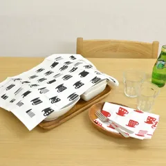 キッチンクロス 綿 北欧 カップ （ キッチンタオル 75cm 47cm テーブルクロス 布巾 クロス ふきん キッチン テーブルマット 綿100％ コットン キッチン雑貨 キッチン用品 食器拭き 手拭き 台拭き 台ふきん イギリス製 おしゃれ ） )